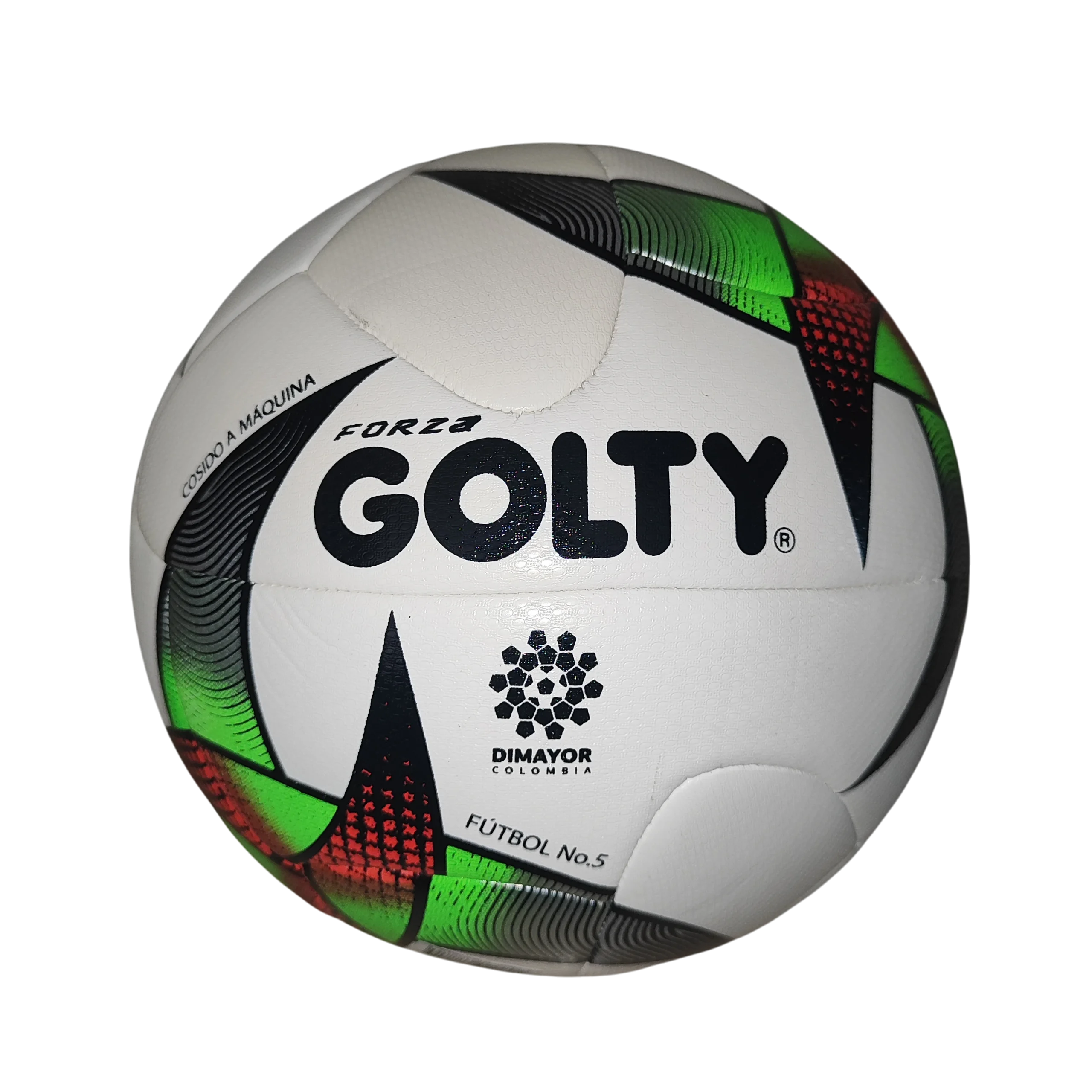 BALON FUTBOL GOLTY FORZA REPLICA COSIDO 12P NO.5