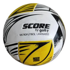 BALON MICROFUTBOL SCORE BY GOLTYTRIBAL AMARILLO BLANCO