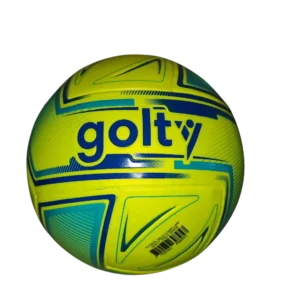 Balón de fútbol sala Golty Space verde laminado para competencia tamaño No. 4 de alta resistencia y excelente control del balón.