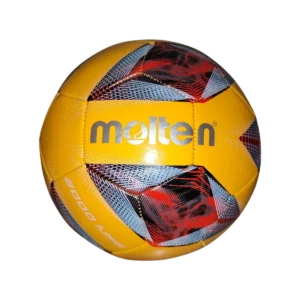 Balón de fútbol sala Molten F9A2000 TPU color naranja tamaño No. 4 para entrenamiento y competencia con excelente control y resistencia.