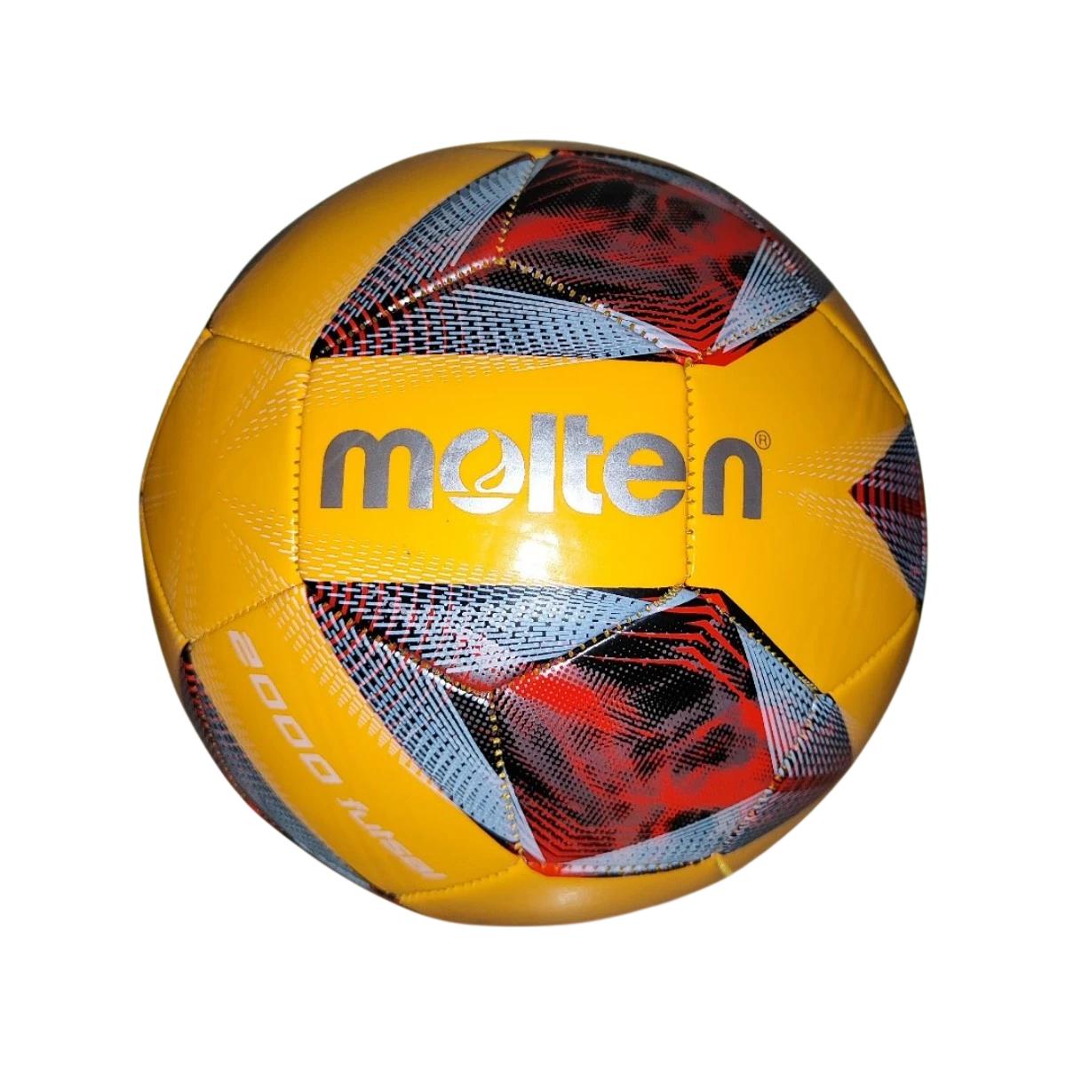 Balón de fútbol sala Molten F9A2000 TPU color naranja tamaño No. 4 para entrenamiento y competencia con excelente control y resistencia.