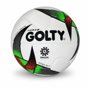 Balón Golty Forza Réplica No. 5 blanco, cosido a máquina y elaborado con 12 paneles.