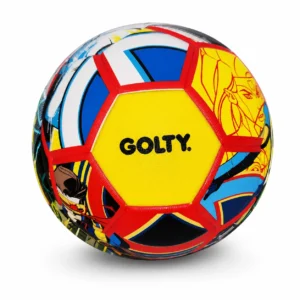 Balón Golty X-Men No. 5 thermobonded con diseño multicolor amarillo, rojo y azul.