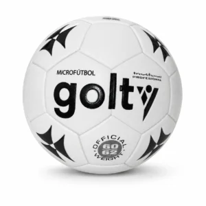 Balón profesional de microfútbol Golty Traditional blanco con diseño negro