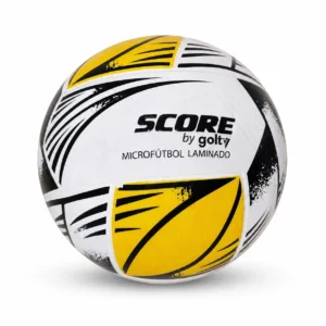 Balón de microfútbol Score by Golty Tribal amarillo y blanco laminado