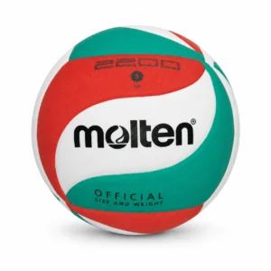 Balón de voleibol Molten V5M2200 EVA No. 5 verde, rojo y blanco