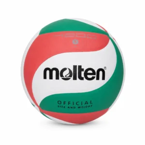 Balón de voleibol Molten V5M4200 PU Water número 5 en colores verde, blanco y coral