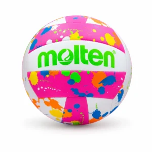 Balón de vóley playa Molten MS500 Neospla cosido con diseño rosado multicolor