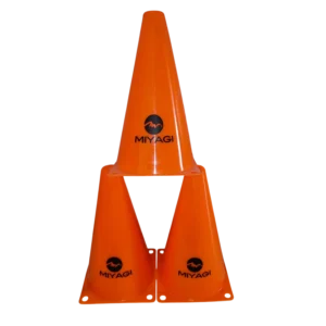 CONO PLASTICO DE 23 CMS MIYAGI NARANJA