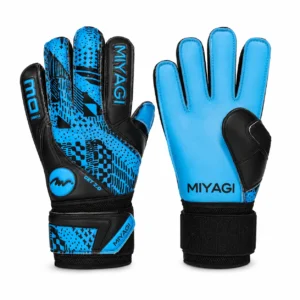 Guantes de arquero Miyagi MG014AF talla 6 azules con sistema antifractura para los dedos