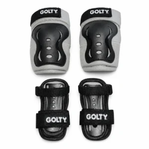 Kit de protección para patinaje Golty Skate Max negro y gris talla M