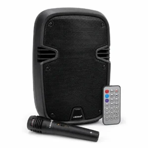 Parlante Lazer LZ-SS1352 negro con micrófono y control remoto