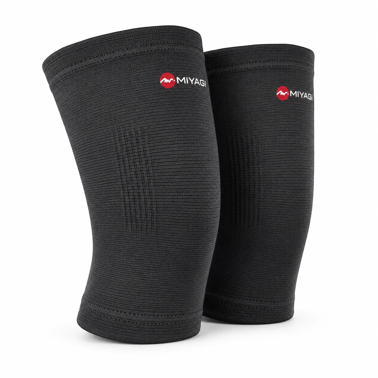 Rodillera Elástica Miyagi M6701 Negra para Entrenamiento – Tallas S, M y L - Imagen 2