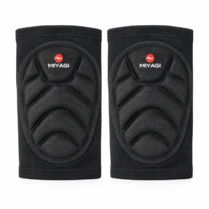 Par de rodilleras multiuso Miyagi MKP002 negras con acolchado segmentado