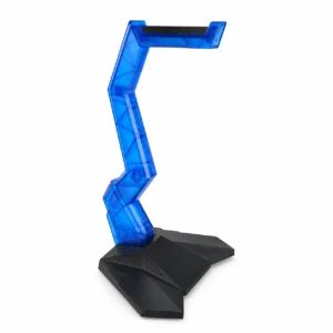 Soporte para diademas Onikuma azul con base negra sobre fondo blanco