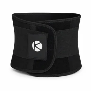 Soporte lumbar Khanpro K833 negro talla L con cierre y correa ajustable
