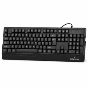 : Teclado Hoklan HK-K2642 USB negro con distribución completa en español