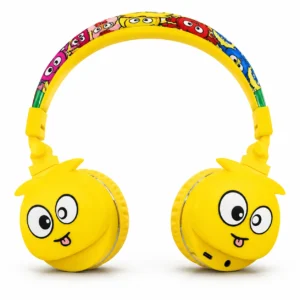 Diadema monstruo YLFS-09BT amarilla Bluetooth, vista frontal