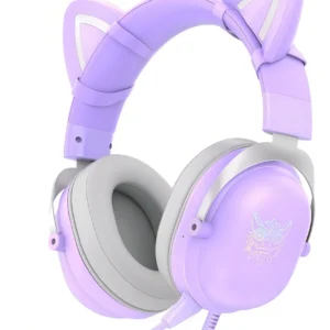 DIADEMA ONIKUMA X11 CON CABLE STEREO PARA JUEGOS CON OREJAS DE GATO