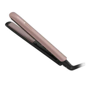 Plancha Alisadora Remington Keratin Therapy profesional con tecnología de keratina para un cabello más suave, brillante y libre de frizz.