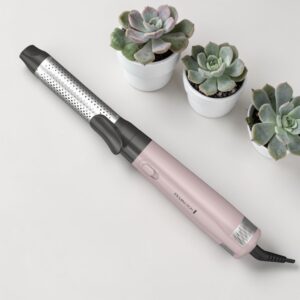 Rizador Remington Wet2Style para cabello húmedo y seco, ideal para crear ondas rápidas, definidas y sin frizz.