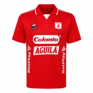 Camiseta América de Cali roja para hombre con cuello tipo polo vista frontal