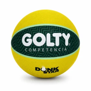 Balón de baloncesto Golty Dunk Star No. 7 verde de competencia