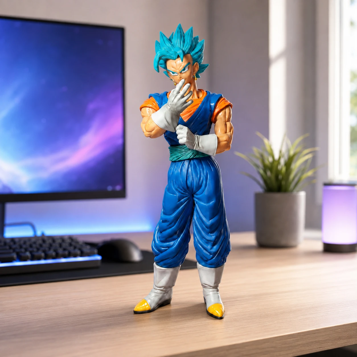 Figura Vegito Blue Dragon Ball Super para Colección - Imagen 2
