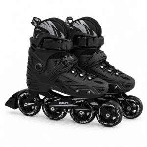 Par de patines inline Golty Skate Max ajustables en color negro y gris