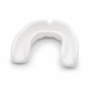 Protector bucal doble de silicona Miyagi 3204 blanco en vista frontal
